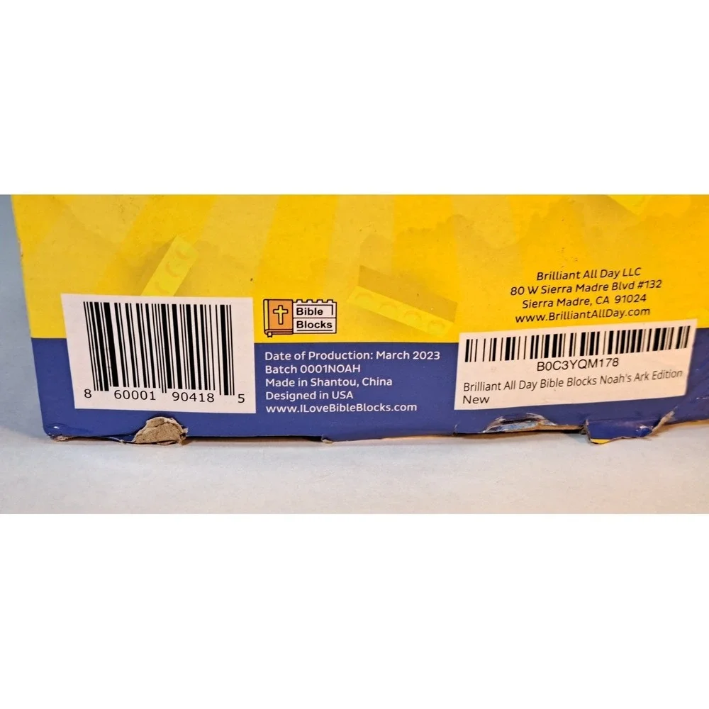 Bible Blocks Noah's‎ Ark Edition Building Set Scripture Bricks Noah Minifigure